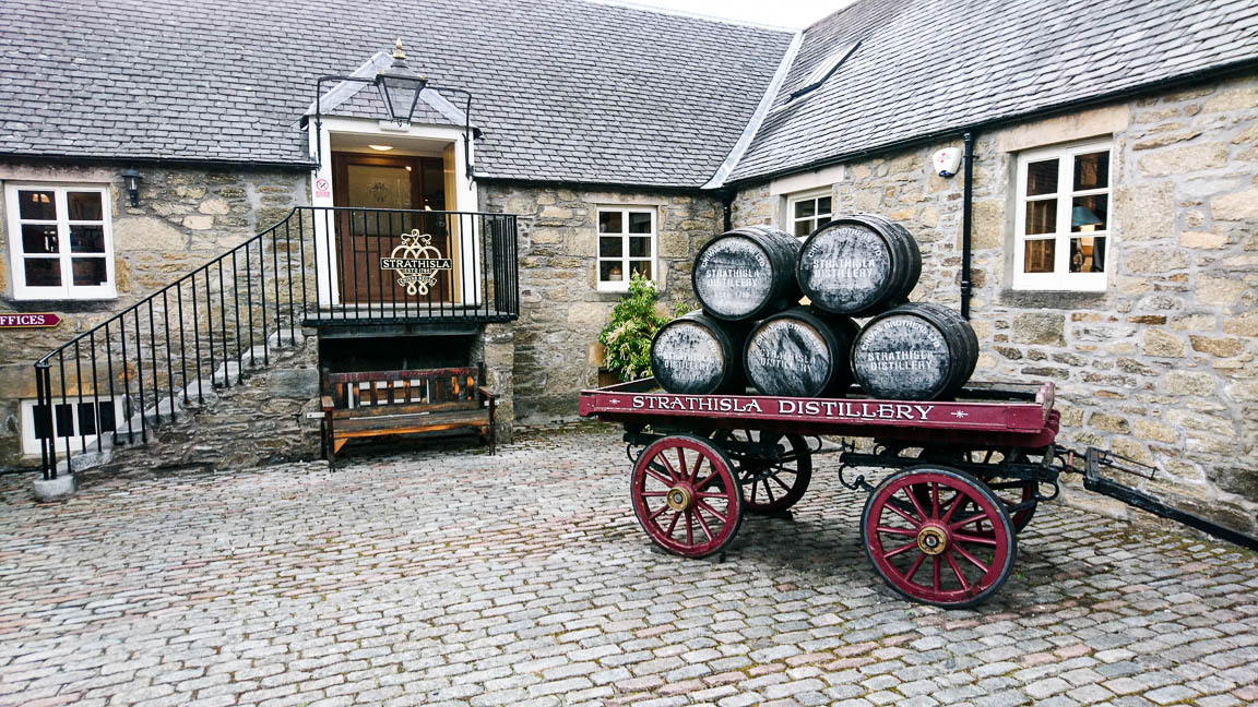 Distillerie de whisky Strathisla en Ecosse